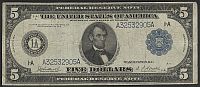 Fr.846, 1914 $5 Boston FRN, VF [25], A32532905A